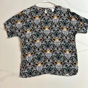 Print-pattern Blouse